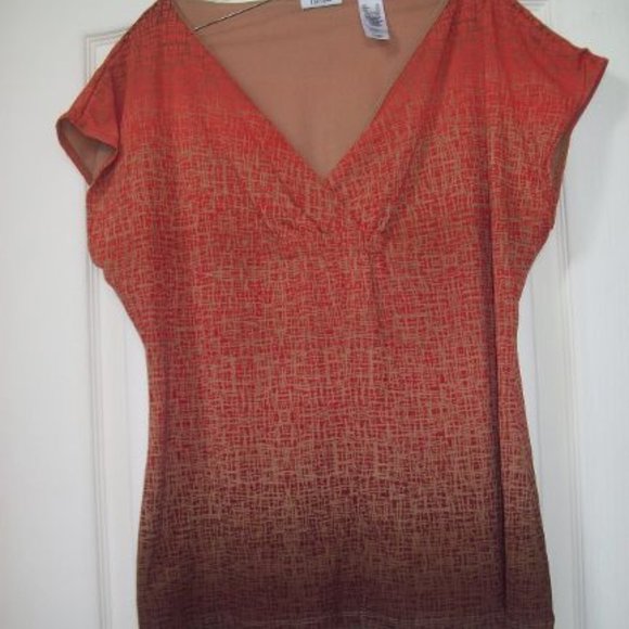 liz & co. Tops - LIZ & CO. OMBRE SHIRT